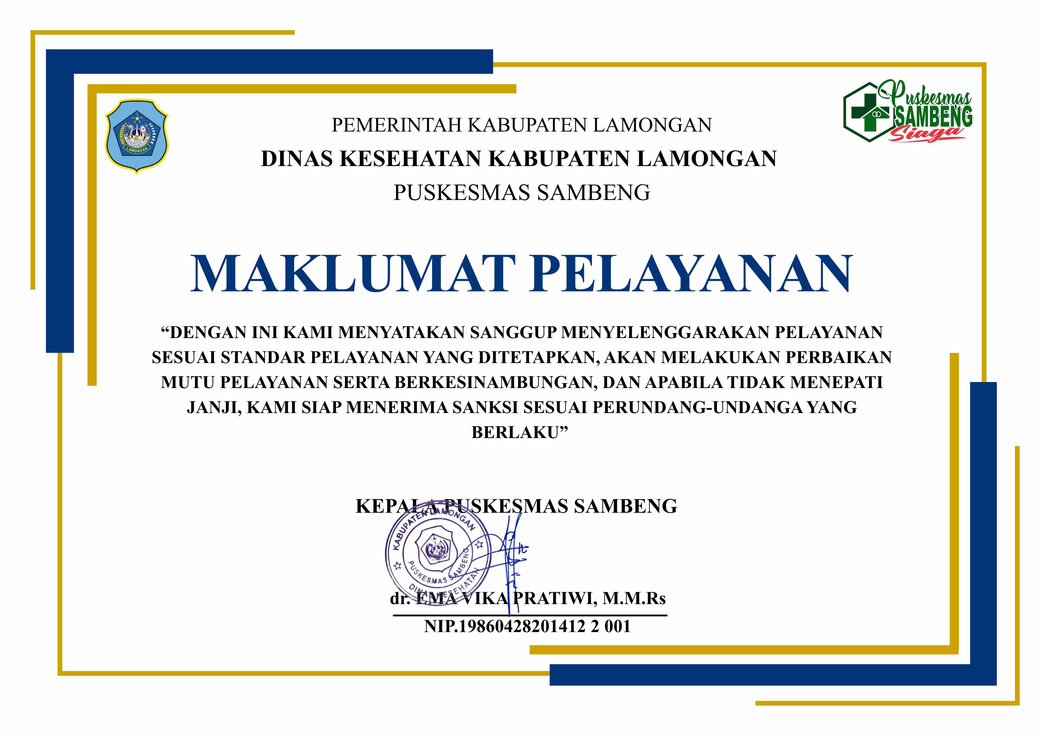 Maklumat Pelayanan