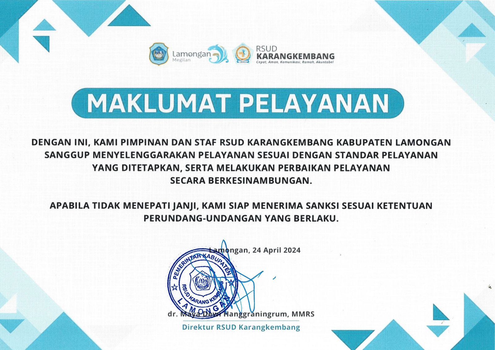 Maklumat Pelayanan
